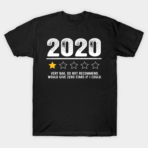 2020 1 Star Review Very Bad Do Not Recommend T-Shirt by Dailygrind